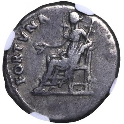 古代ローマ　AD96-98年 ネルウァ(Nerva ネルヴァ) デナリウス銀貨　　NGC Ch F