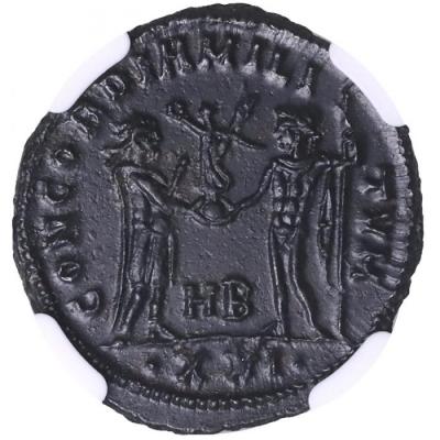 古代ローマ　AD284-305年 ディオクレティアヌス　銅貨　　NGC MS