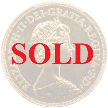 イギリス　1984年　5ポンド　エリザベス2世　金貨　PCGS　MS68