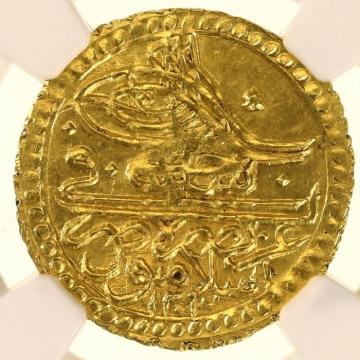 トルコ　 1789年(AH1203//13)  ZERI MAHBUB　ゼリ金貨　NGC鑑定UNC