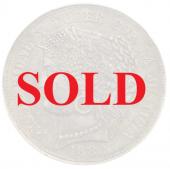 ペルー1882年LM 5ペセタ　セレス女神　大型銀貨　PCGS XF45