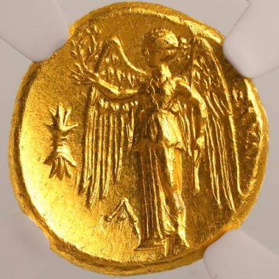 古代マケドニア王国 アレキサンダー3世　スターテル(ステーター)金貨　BC336-323　NGC鑑定済 Ch MS 5/5 5/5