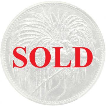 ドイツ領ニューギニア 1894年Aベルリン 1マルク 銀貨 極楽鳥コレクションPCGS UNC未使用レア
