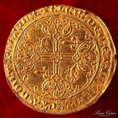 イギリス　エドワード3世　　グイニーズドール金貨　