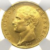 フランス 1806年A　40フラン 金貨　ナポレオン ・ボナパルト　NGC　UNC未使用　状態綺麗です