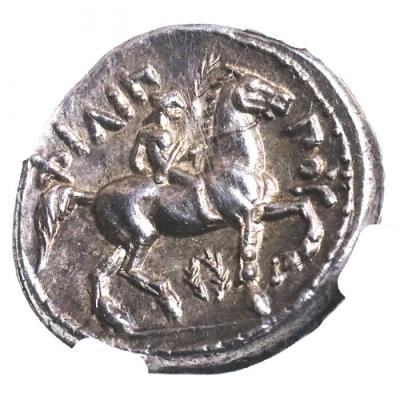 古代マケドニア王国　テトラドラクマ銀貨　BC359-336　フィリポス2世　NGC鑑定済 ChAU　5/5 5/5
