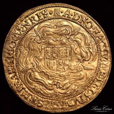 イギリス　ジェームス1世　1612-13年　ローズリアル金貨