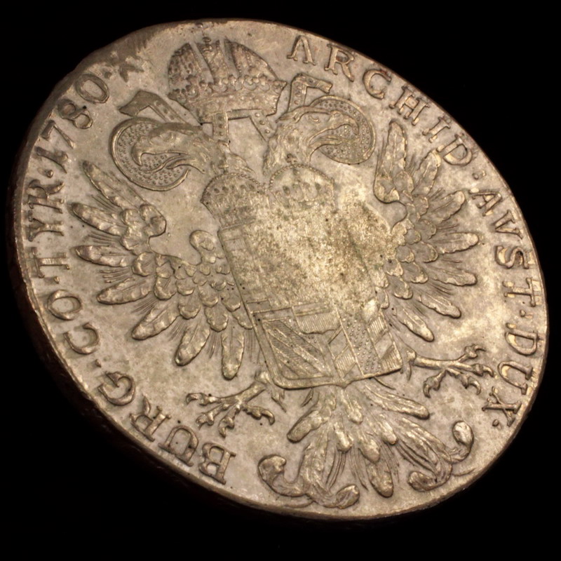 タンザニア-ペンバ　1780年銘　20ピアストレ ターラー 銀貨 マリア・テレジア
