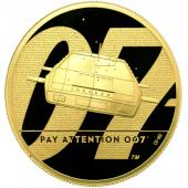 イギリス　2020年　2オンスプルーフ 200ポンド純金貨　エリザベス2世　007シリーズ第二弾”Pay Attention 007" 限定250枚 完全未使用