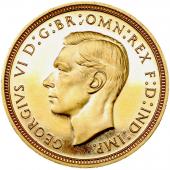 イギリス　1937年銘　ハーフソブリンProof金貨　ジョージ6世　FDC完全未使用